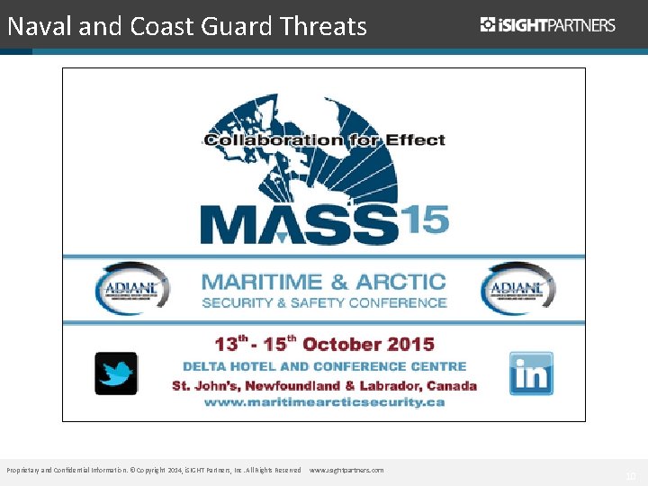 Naval and Coast Guard Threats Proprietary and Confidential Information. © Copyright 2014, i. SIGHT