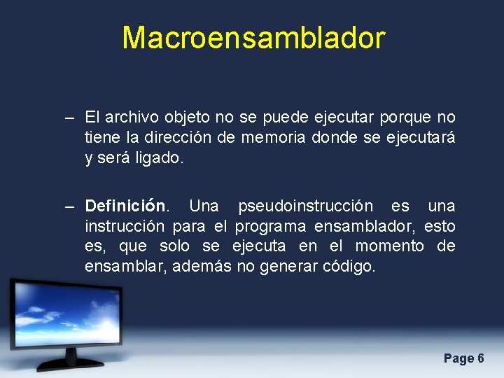 Macroensamblador – El archivo objeto no se puede ejecutar porque no tiene la dirección