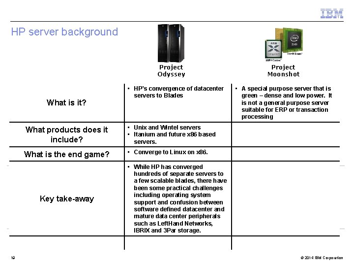 HP server background Project Odyssey What is it? What products does it include? •