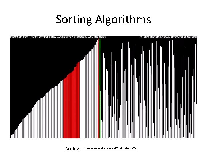 Sorting Algorithms Courtesy of https: //www. youtube. com/watch? v=k. PRA 0 W 1 k.