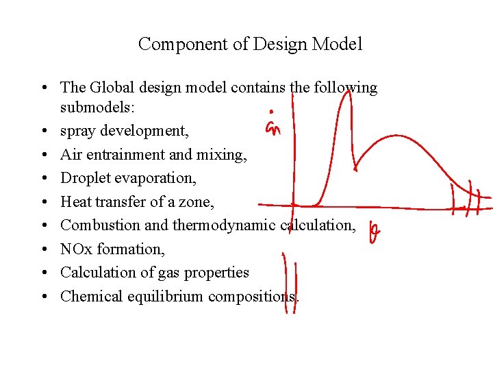 Component of Design Model • The Global design model contains the following submodels: •