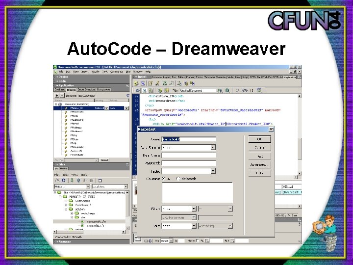 Auto. Code – Dreamweaver 