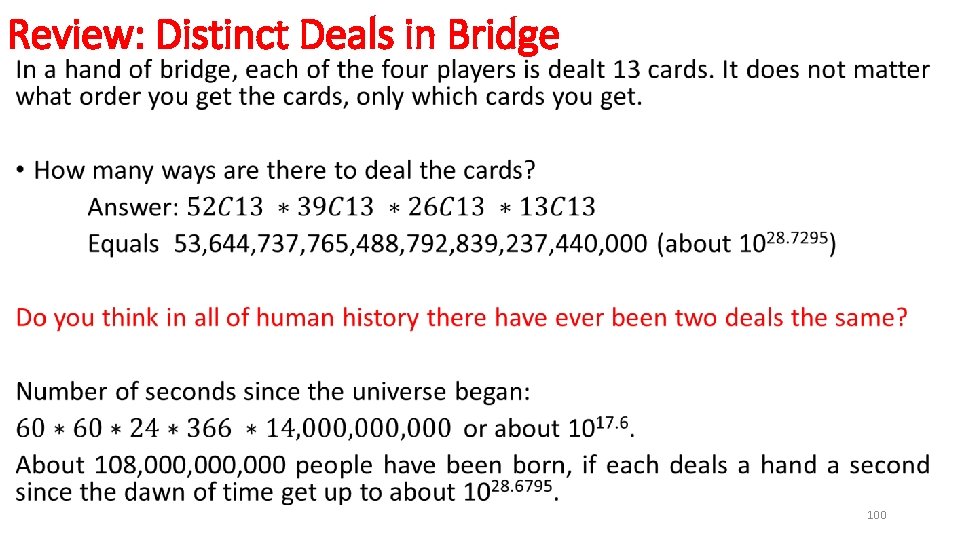 Review: Distinct Deals in Bridge • 100 