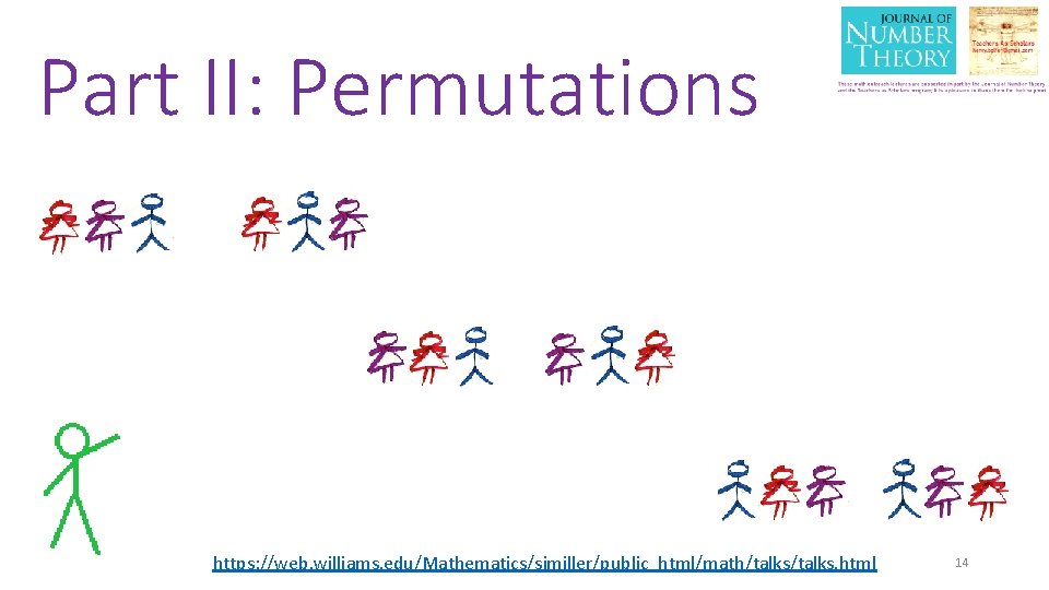 Part II: Permutations https: //web. williams. edu/Mathematics/sjmiller/public_html/math/talks. html 14 
