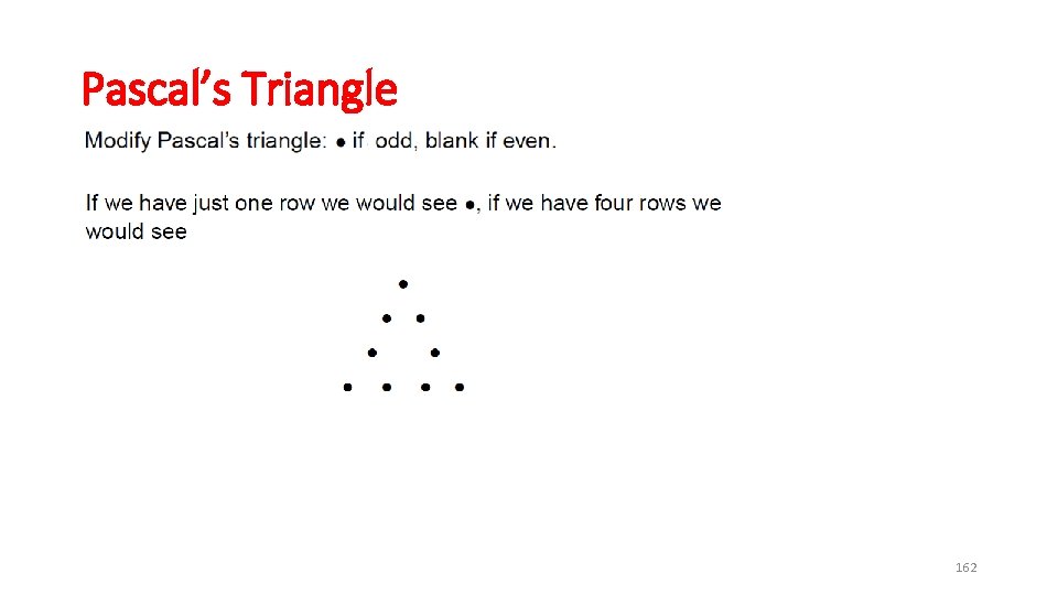 Pascal’s Triangle 162 