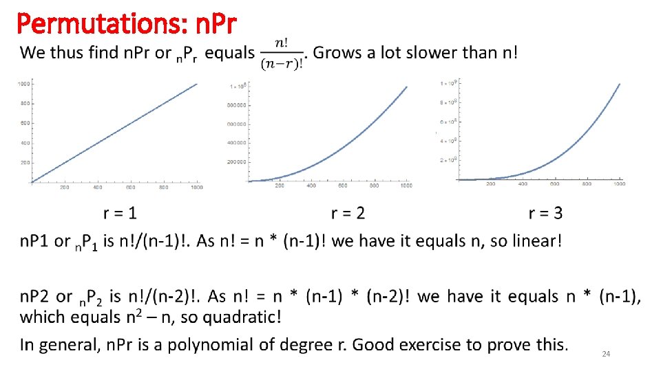 Permutations: n. Pr • 24 