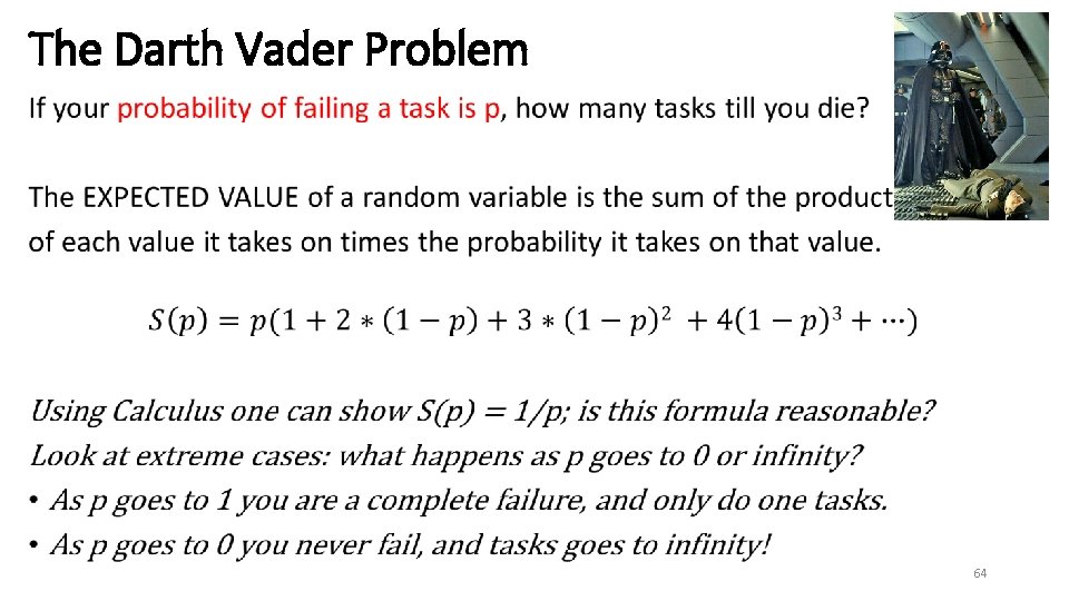 The Darth Vader Problem • 64 