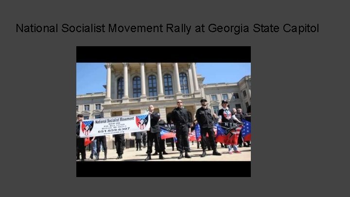 National Socialist Movement Rally at Georgia State Capitol 