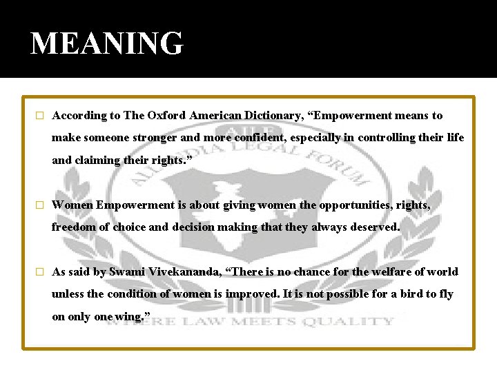 WOMEN EMPOWERMENT SUBMITTED BY ANUJA SAKLANI INTRODUCTION As