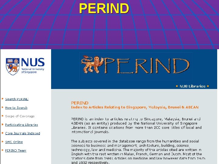 PERIND PERIND