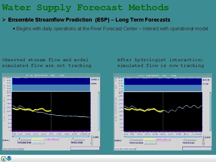 Water Supply Forecast Methods Ø Ensemble Streamflow Prediction (ESP) – Long Term Forecasts §