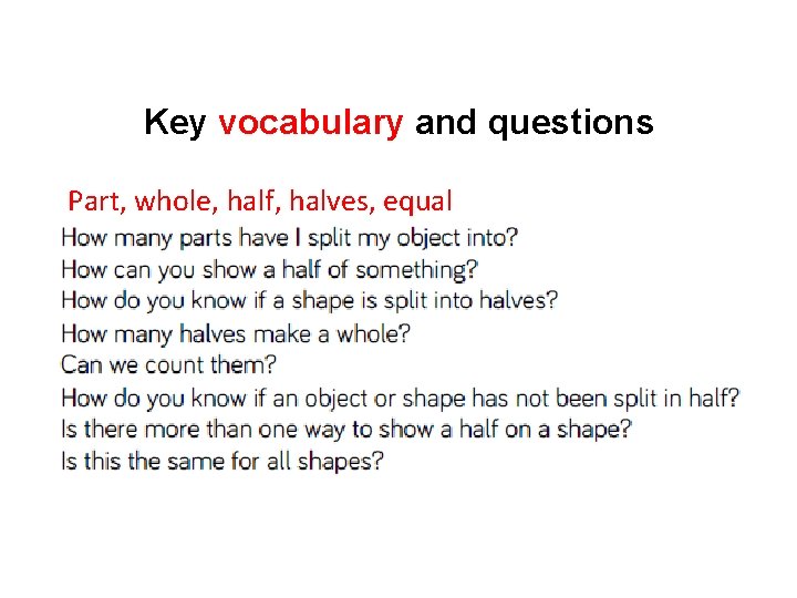 Year 1 Summer Block 2 Number Fractions Halving