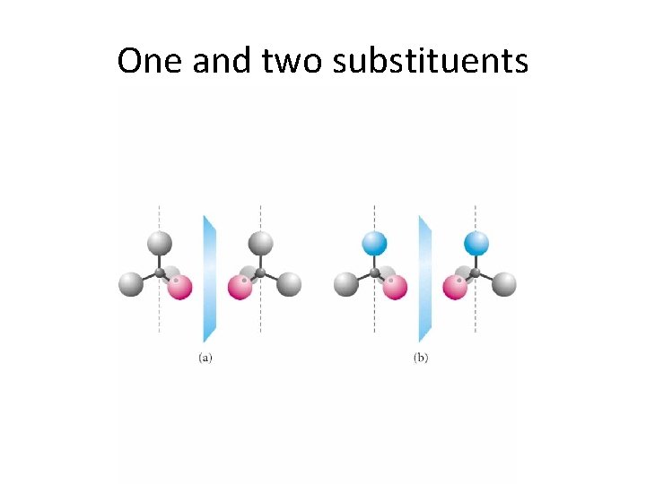 One and two substituents 