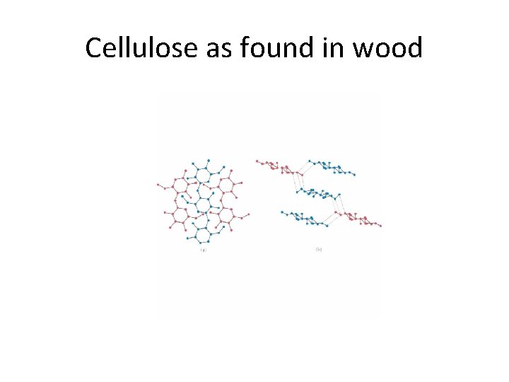 Cellulose as found in wood 