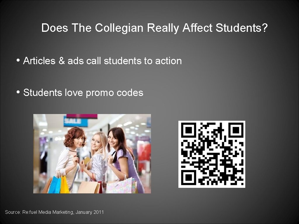 Does The Collegian Really Affect Students? • Articles & ads call students to action