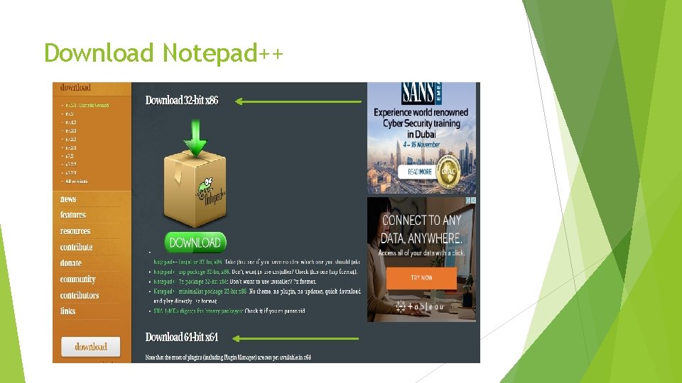 Download Notepad++ 