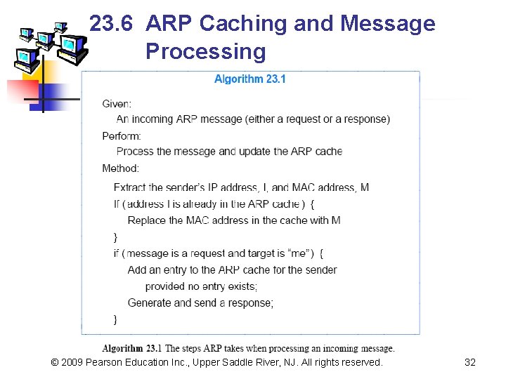 23. 6 ARP Caching and Message Processing © 2009 Pearson Education Inc. , Upper