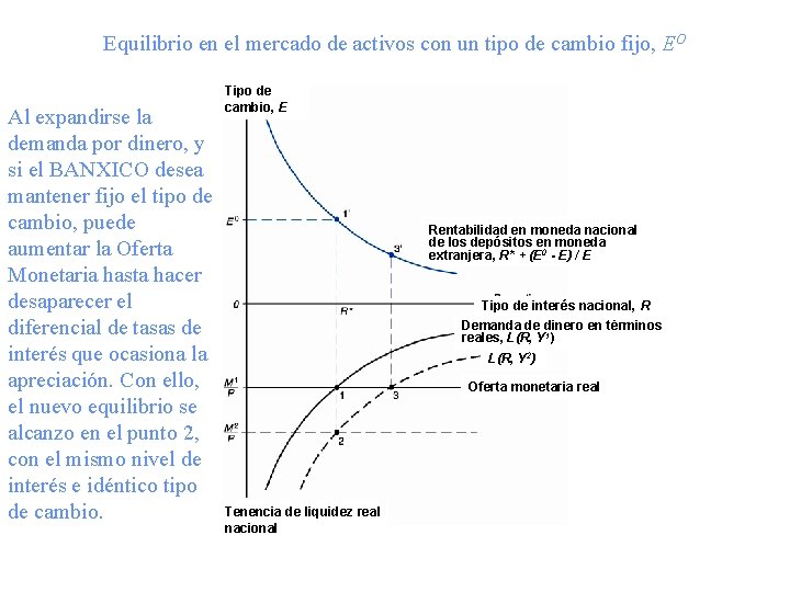 Equilibrio en el mercado de activos con un tipo de cambio fijo, EO Al