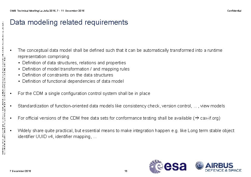 © 2014 Airbus Defence and Space – All rights reserved. The reproduction, distribution and