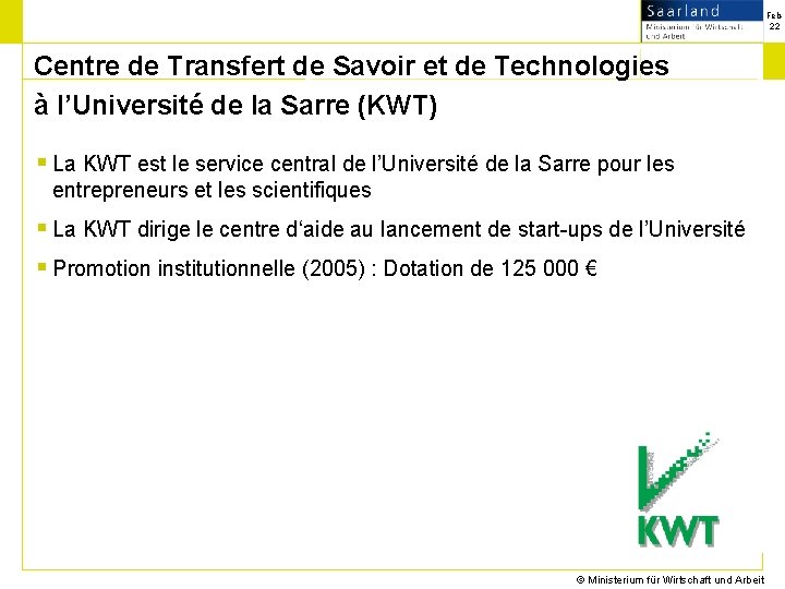 Feb 22 Centre de Transfert de Savoir et de Technologies à l’Université de la