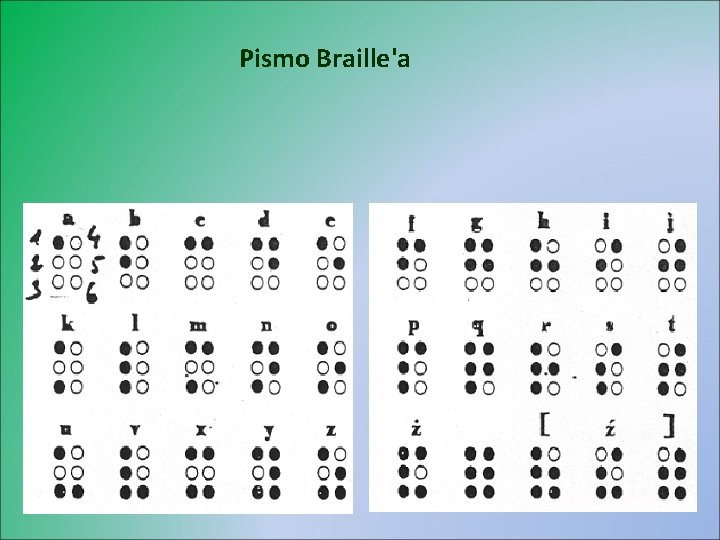 Pismo Braille'a 