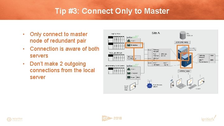 Tip #3: Connect Only to Master • Only connect to master node of redundant