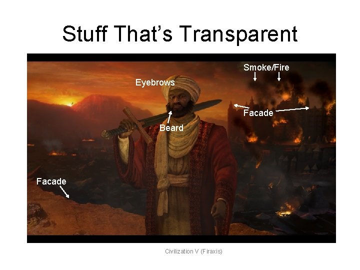 Stuff That’s Transparent Smoke/Fire Eyebrows Facade Beard Facade Civilization V (Firaxis) 