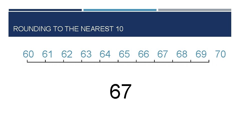 ROUNDING TO THE NEAREST 10 60 61 62 63 64 65 66 67 68