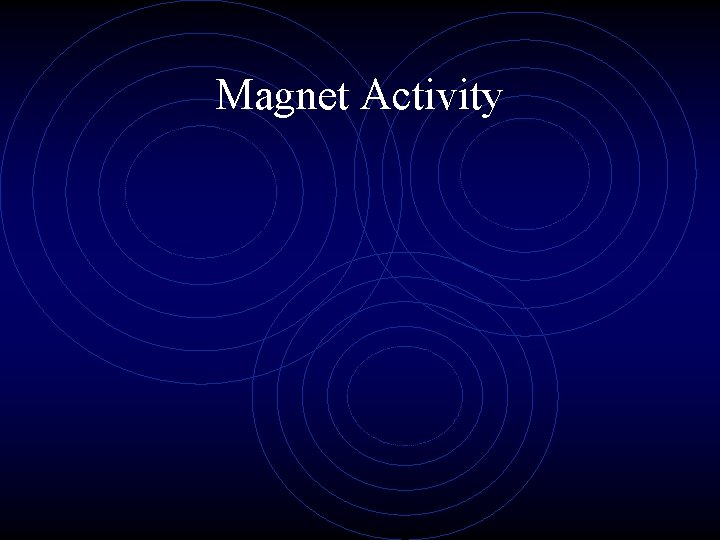 Magnet Activity 