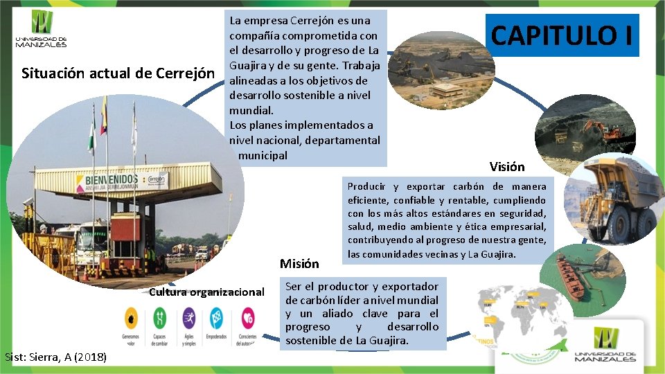 Situación actual de Cerrejón La empresa Cerrejón es una compañía comprometida con el desarrollo