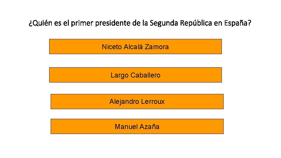 ¿Quién es el primer presidente de la Segunda República en España? Niceto Alcalá Zamora