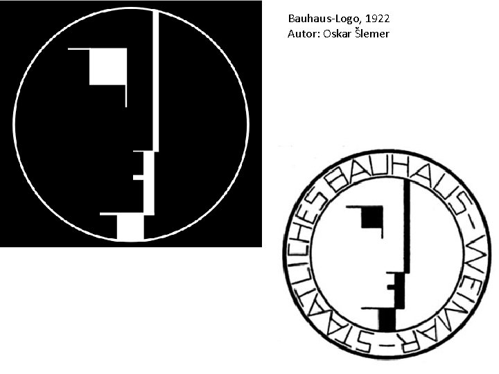 Bauhaus-Logo, 1922 Autor: Oskar Šlemer 