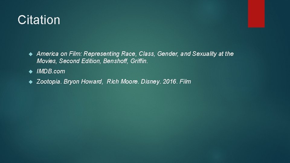 Citation America on Film: Representing Race, Class, Gender, and Sexuality at the Movies, Second