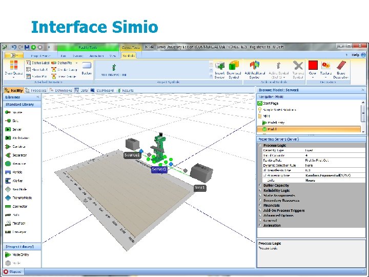 Interface Simio 5 september 2012 Project-bar 53 