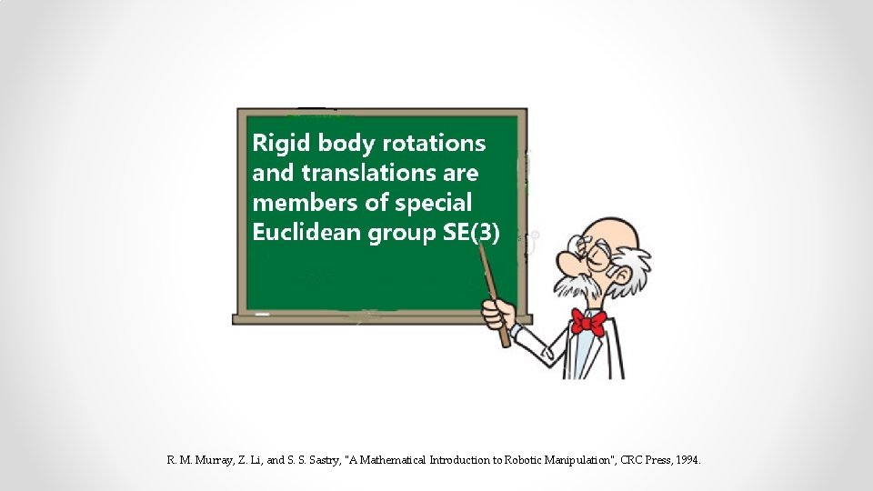 R. M. Murray, Z. Li, and S. S. Sastry, "A Mathematical Introduction to Robotic