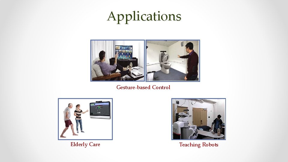 Applications Gesture-based Control Elderly Care Teaching Robots 