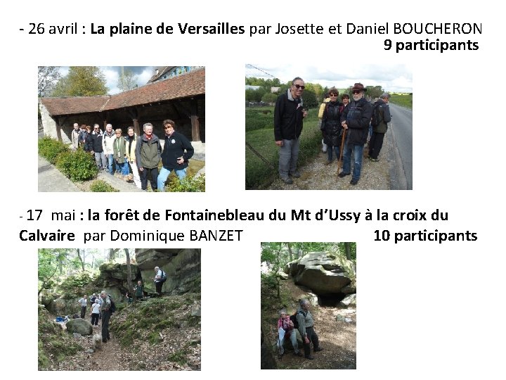 - 26 avril : La plaine de Versailles par Josette et Daniel BOUCHERON 9