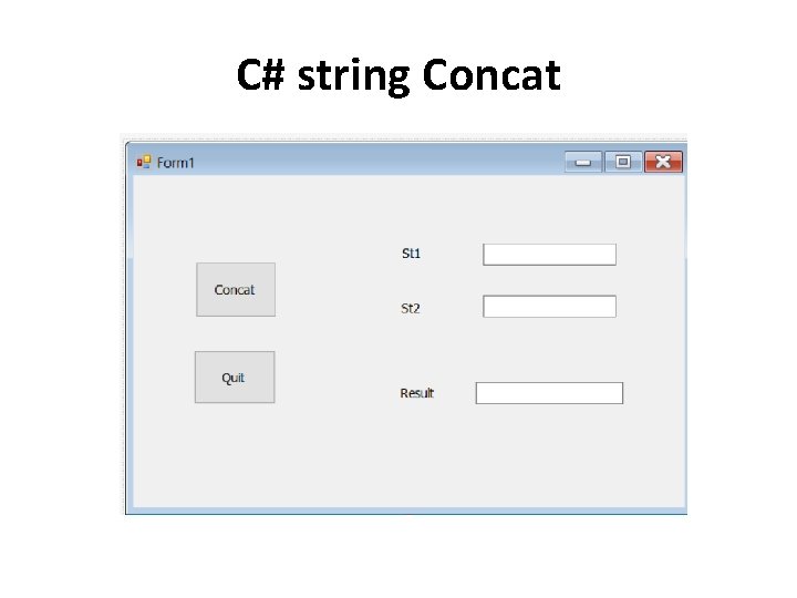 C# string Concat C# string Concat