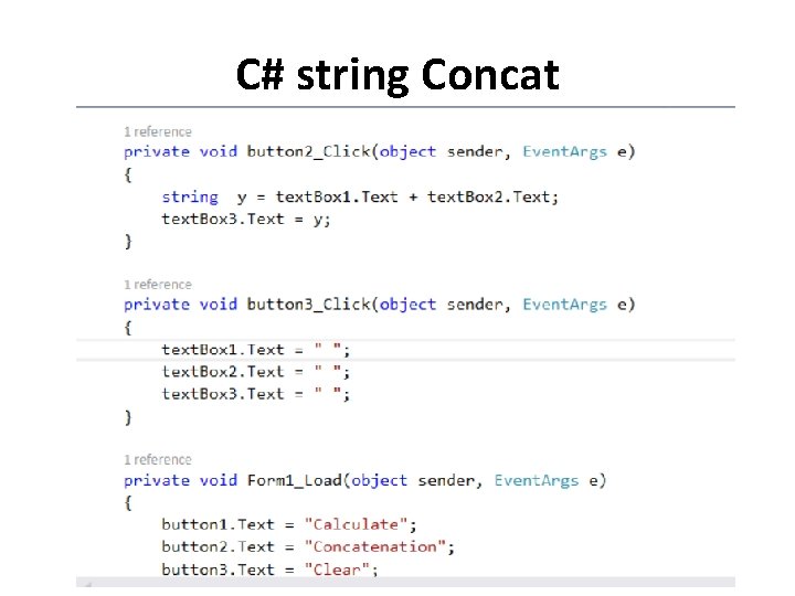 C# string Concat C# string Concat