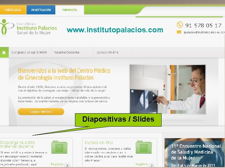 www. institutopalacios. com Diapositivas / Slides 