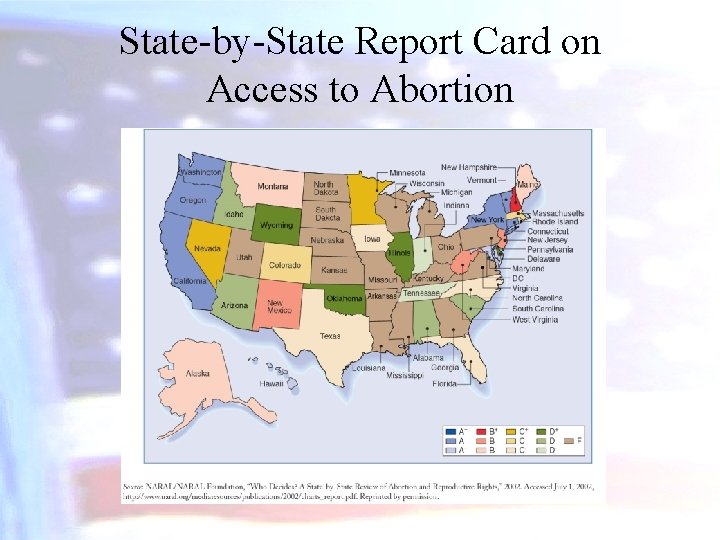 State-by-State Report Card on Access to Abortion 