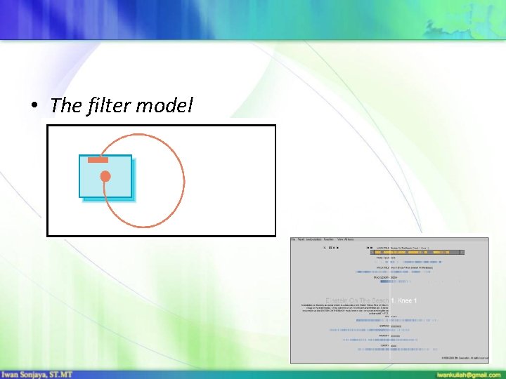  • The filter model 