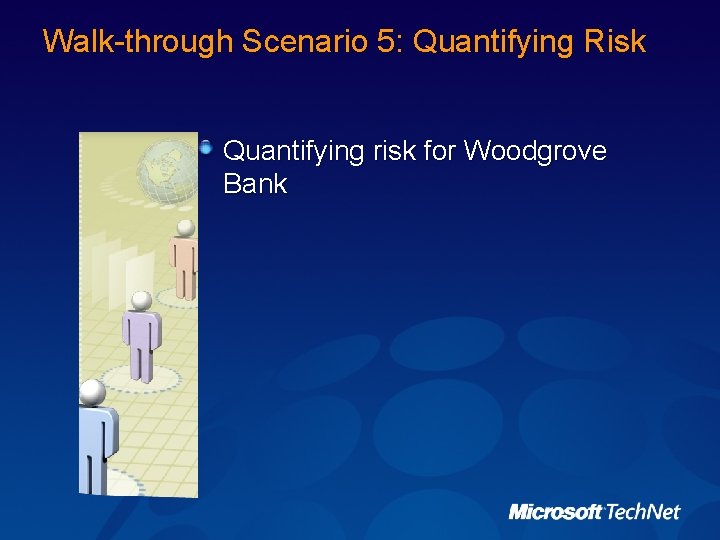 Walk-through Scenario 5: Quantifying Risk Quantifying risk for Woodgrove Bank 