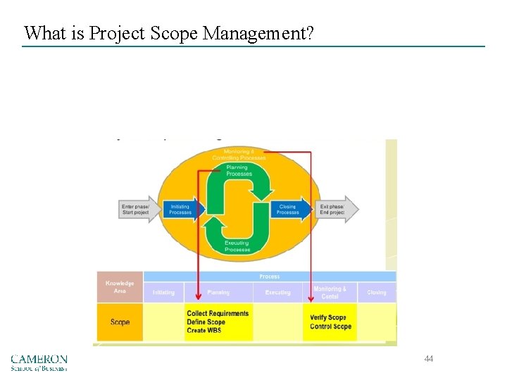 What is Project Scope Management? 44 