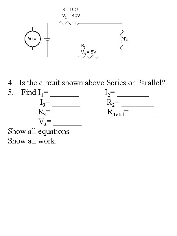 R 1=10Ω V 1 = 30 V 50 v R 3 V 3 =