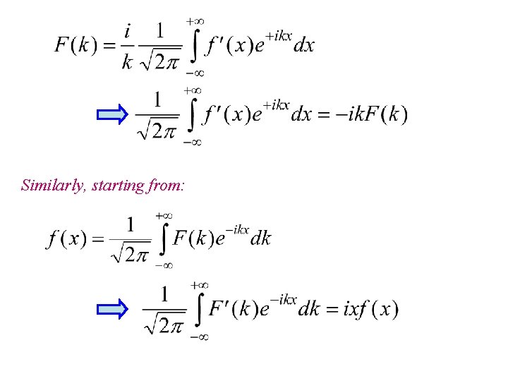 Similarly, starting from: 