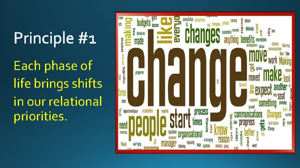 Each phase of life brings shifts in our relational priorities. 