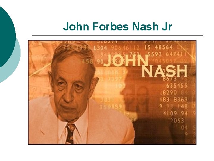 John Forbes Nash Jr 