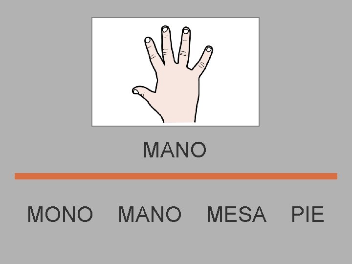 MANO MONO MANO MESA PIE 