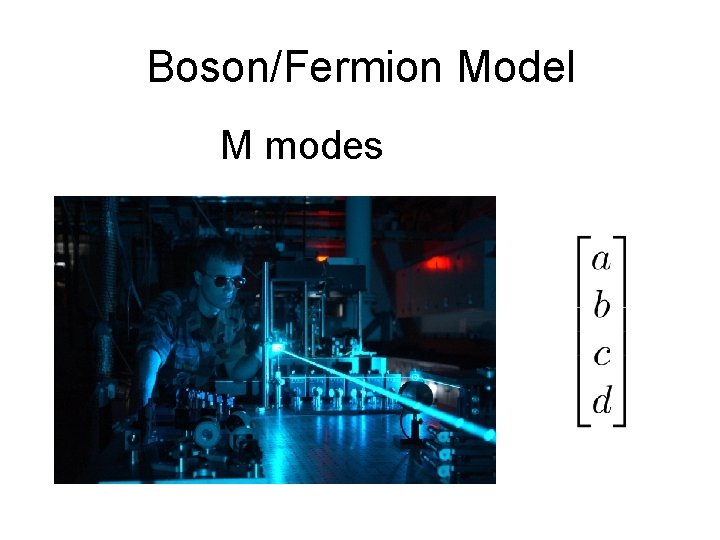 Boson/Fermion Model M modes 
